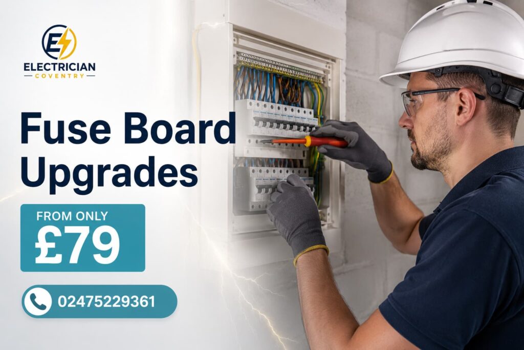 Professional electrician working on a modern electrical panel installation