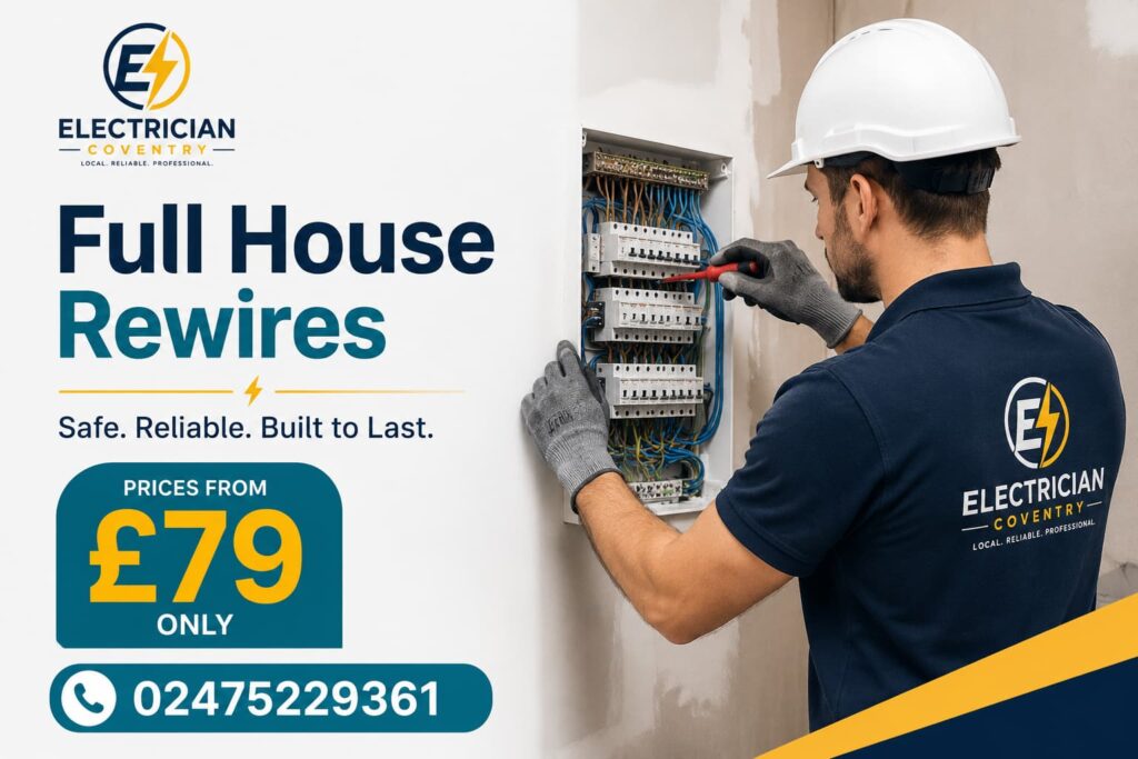 Professional electrician working on a home electrical panel installation
