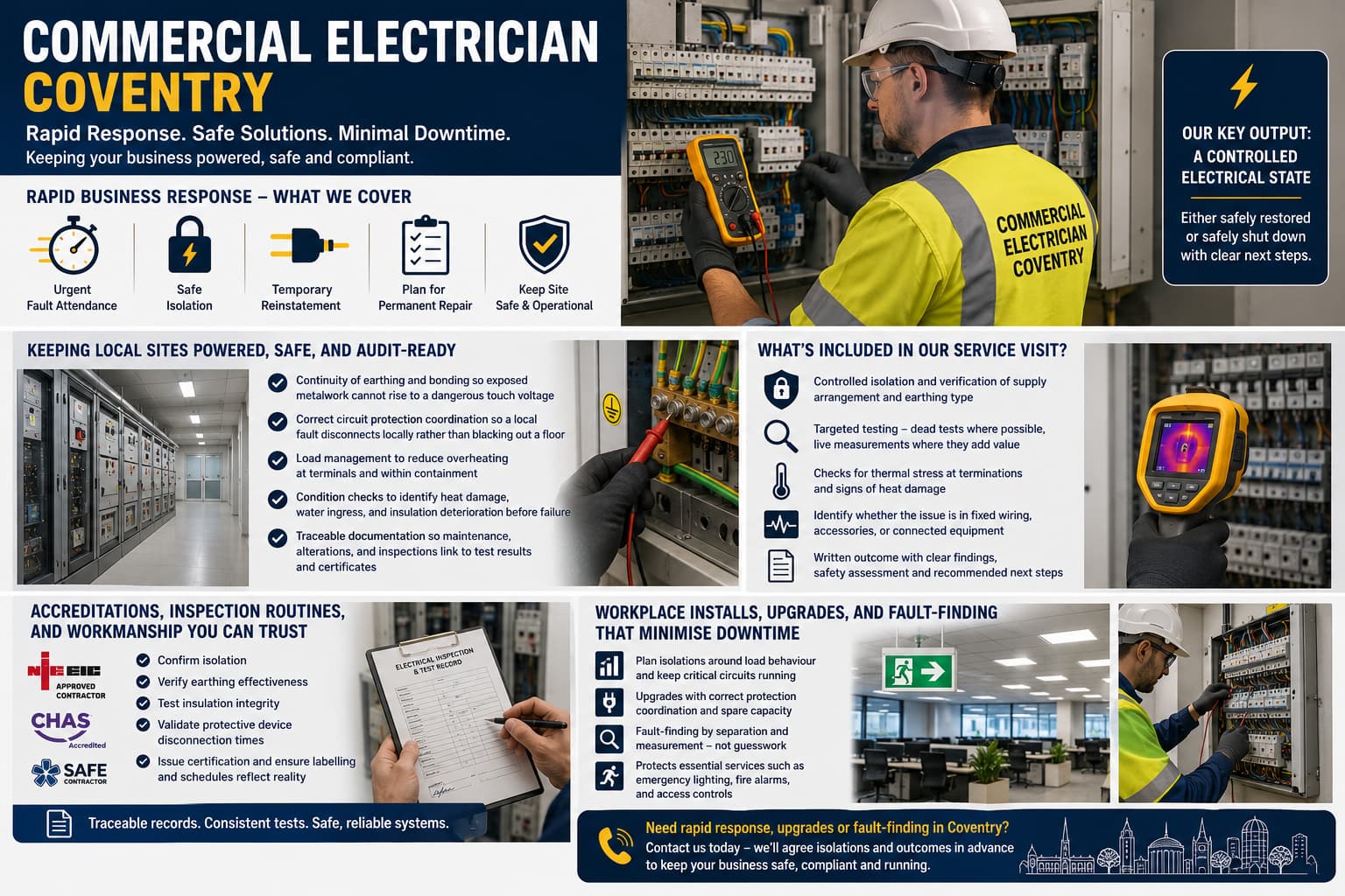 "Reliable Commercial Electrical Services in Coventry – Keeping Businesses Safe, Powered, and Operational."
